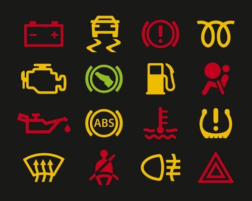 Crack the Code: What are Your Dashboard Lights Telling You?; graphic of dashboard symbols