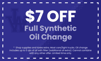 $7 OFF Synthetic Oil Change