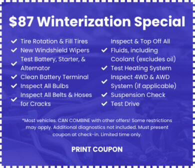 Winterization Special