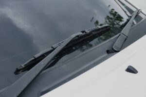 Wiper Replacement In Antigo WI At Little Wolf. Close-up of a car windshield wiper.