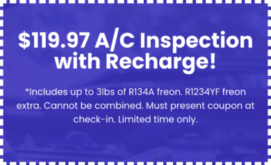 A/C Inspection with Recharge